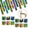 12pcs Teenage Mutant Ninja Turtles Slap Bracelets Kids Birthday Party Favors Wristband Toys for Boys Cosplay Supplies