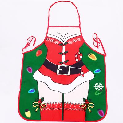 Christmas Apron, Christmas Cosplay, Decorative Props, Restaurant Staff Decorative Apron, Santa Claus Outfit