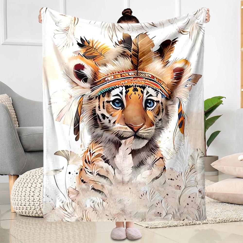 1pc Butterfly and Roses Blanket Soft Comfortable Lightweight All Season Multi Purpose Blanket Travel Camping Picnics Sofa Office Bed Living Room Gift