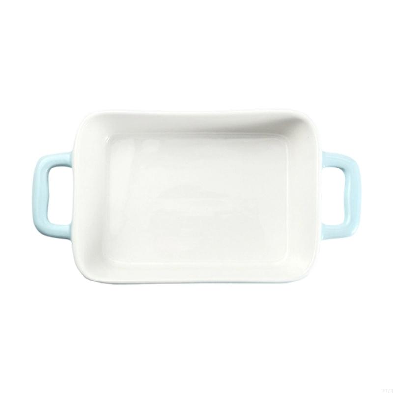 Microwave Safe Ceramic Baking Dish For Oven Cooking And Cake Making In Red Yellow Blue P9YB