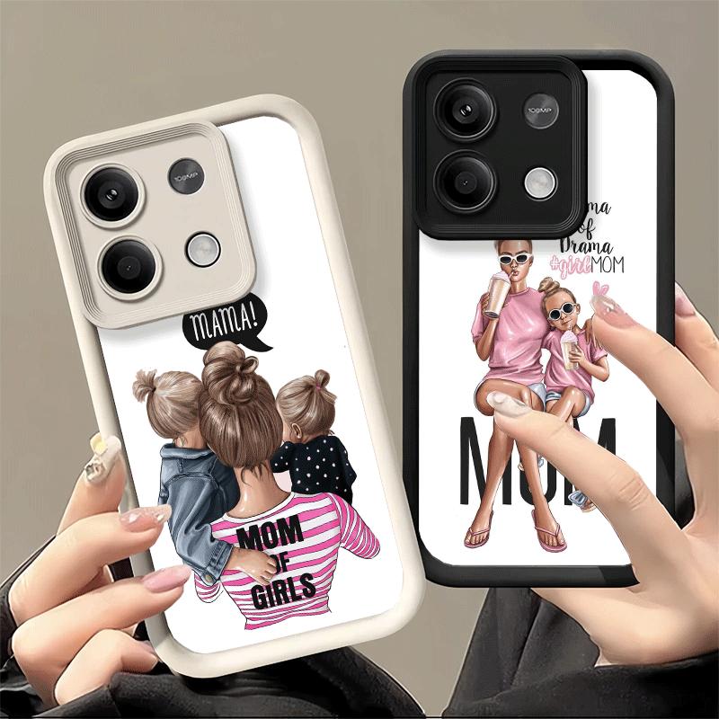 Phone Case for Xiaomi Redmi Note 15 14 13 Pro Plus Baby Mom Girls Shell 12S 11 11S 11T 5G 14S Soft Silicone Funda