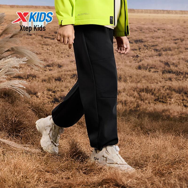 Xtep Kids' Outdoor Reflective Fleece Pants