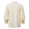 Herren Langarm Vintage Steampunk Rüschen Revers Hemd Halloween Kostüm