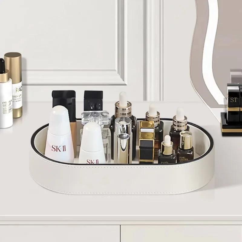 Nordic Luxury Home Tray–Jewelry Organizer Box Plate Storage for Cosmetics Dice Coins Keys & Wallet Desktop Decor for Living Room