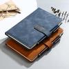 A5 Notepad Notebook Gift Set with U-Shaped Buckle, Leather Surface, Custom Logo for Business Meetings