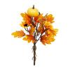 12pcs Fall Floral Picks 7 5 9 5 Inch Pumpkin Picks Maple Leaf Stems Artificial Fall Flower for Halloween Thanksgiving DIY Table Centerpiece Home Decor