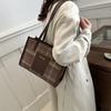 Stylish Women's Winter Shoulder Bag Trendy Korean-inspired Casual Checkered Design