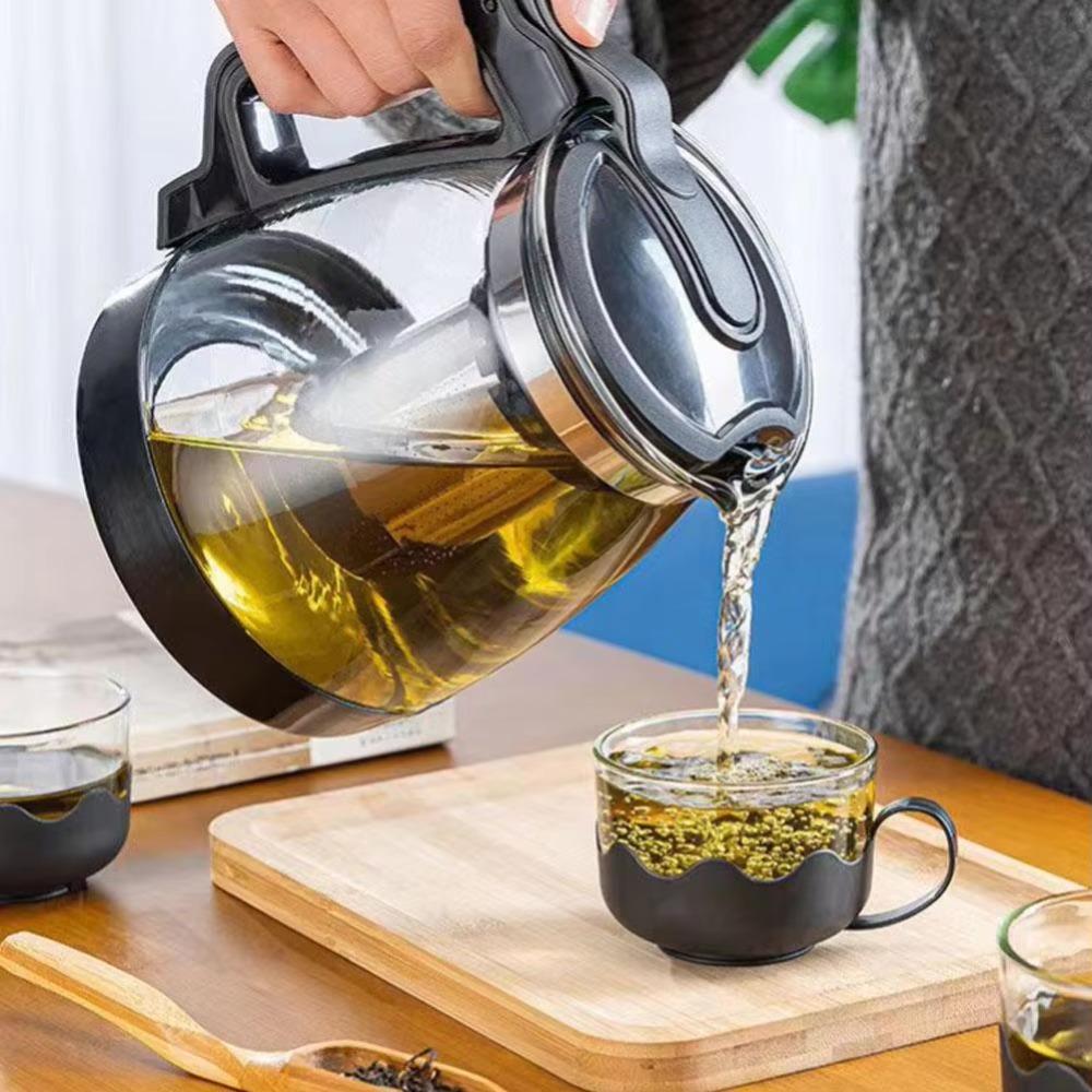 Heat Resistant Strainer Tea Kettle with Filter Kung Fu Teaware Tea-Water Separator Pot Office