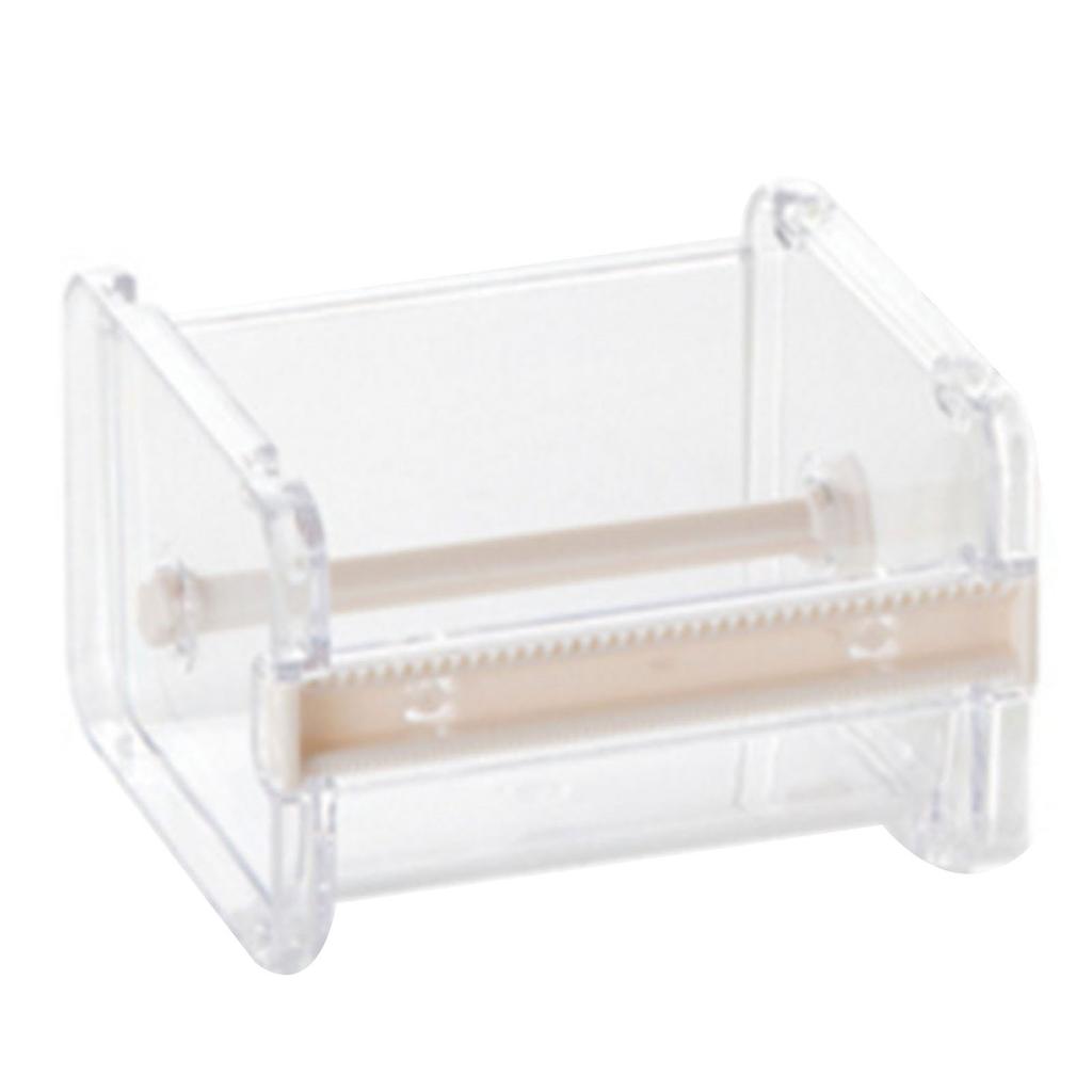 Washi Tape Dispenser Cutter Transparent 2 Serrated Bars ABS Plastic Stackable Tape Holder Dispenser