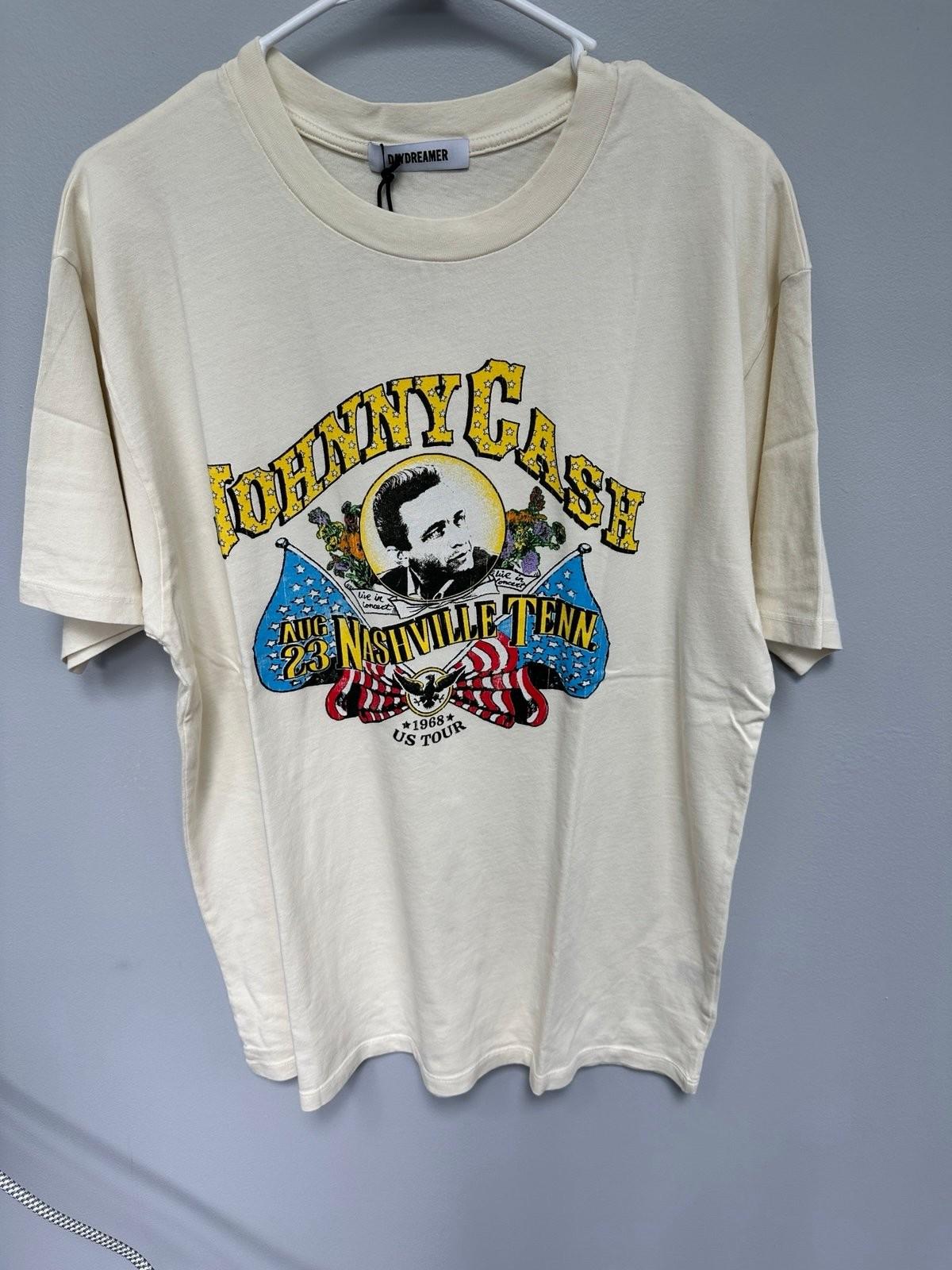 Johnny Cash US Tour 1968 Rare Design White Unisex Shirt Men Women WA3322 S