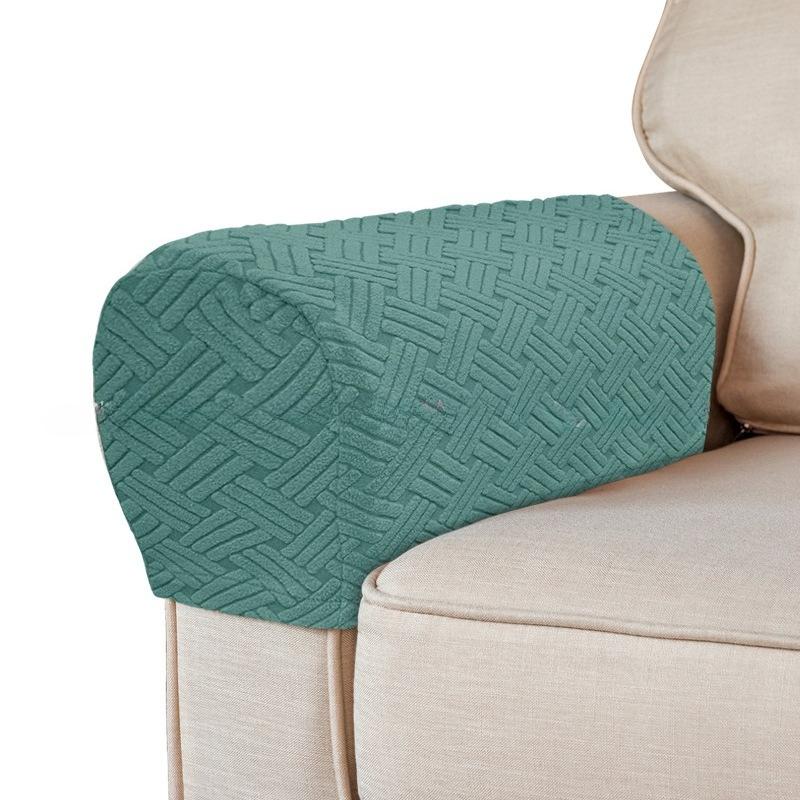 2 pièces/ensemble Housses d'accoudoirs extensibles Housses d'accoudoirs en spandex Pour chaises Canapé Fauteuil Housse pour canapé inclinable