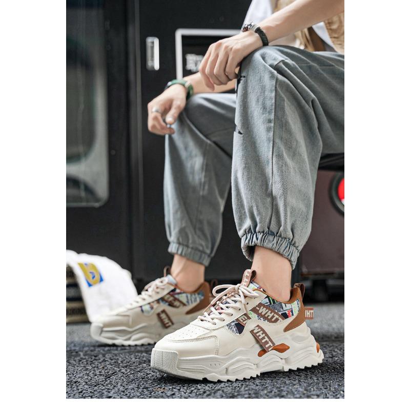 Men S Summer Breathable Casual Running Sneakers Thick Sole Dad Shoes