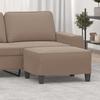 349361 vidaXL Footrest Taupe 70x55x41 Cm Microfibre Fabric