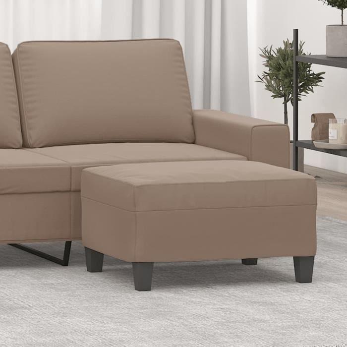349361 vidaXL Footrest Taupe 70x55x41 Cm Microfibre Fabric