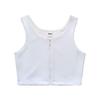 Ice Silk Chest Sculpting Vest for Women - Zipper Binder with Bust Reduction & Body Shaping Features