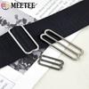 Meetee 30Pcs 20/25/30/40/50mm Metal Tri-Glide Adjust Buckles Bra Strap Clasp Decoration Underwear Ring Hook Sewing Accessories