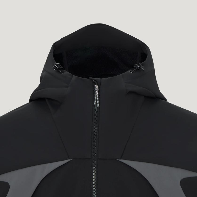 Men's Adidas Terrex Softshell Jackets Men's Black Hooded Non Detachable Moderate