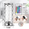 Modern and Elegant Crystal Light for Table and Bedroom, with Touch Control and Adjustable Rose Light, Diamond Projection Included
