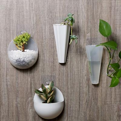 Novo nórdico parede-pendurado flores plantas vaso levitando planta vaso decoração para casa parede armazenamento organizador vasos acessórios para casa
