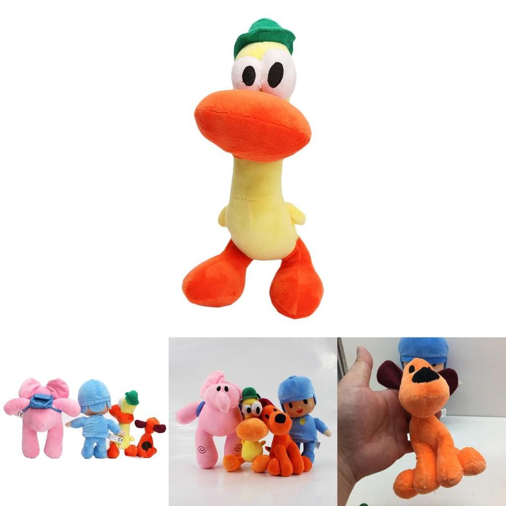 Adorable Set Of 4 Pocoyo Elly Pato Loula Soft Plush Stuffed Figure Toy Dolls For Kids