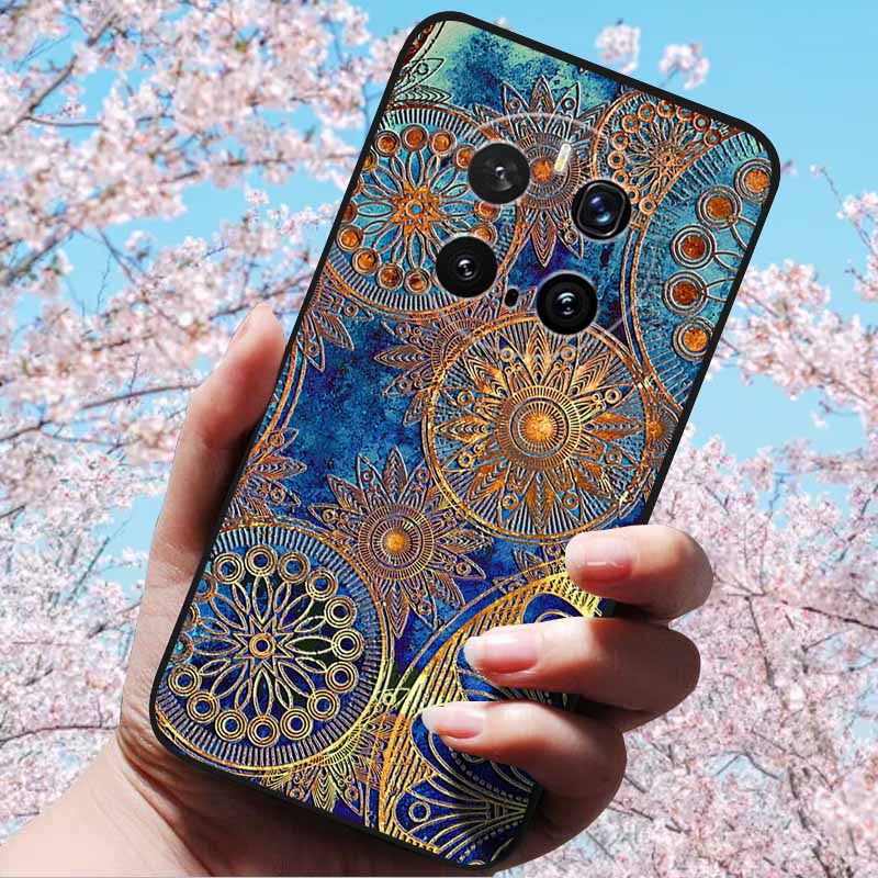 For Honor Magic7 Pro / Magic7 5G Cases 3D Relief Flower Emboss Soft Silicone For Magic7 Pro Magic 7 3D Cartoon Back Cover Cases