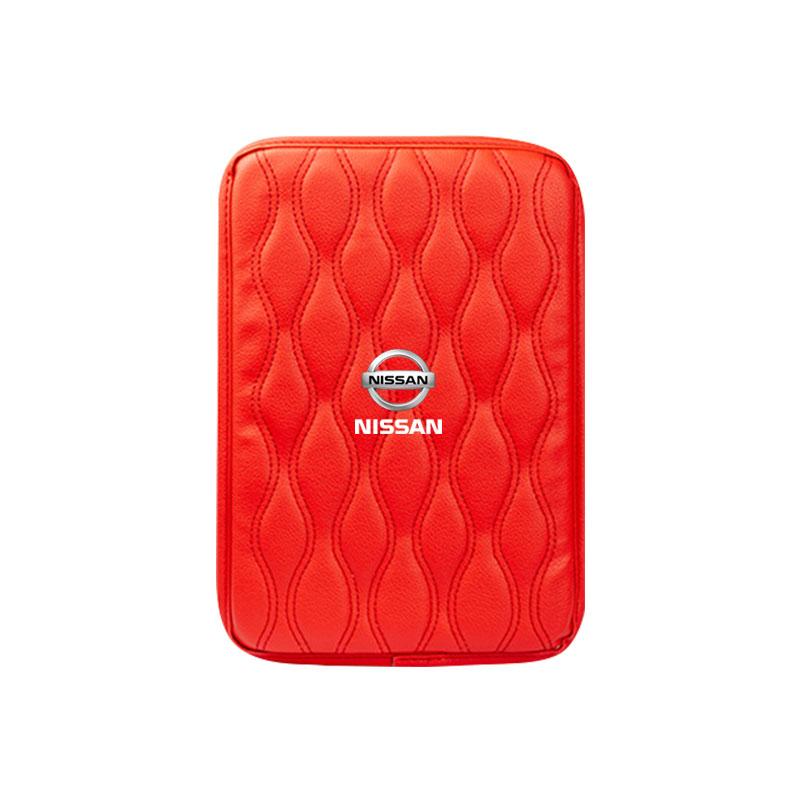 1Pcs Leather Auto Armrest Pads Protective Waterproof Hand Cushion Car Goods For Nissan Nismo Qashqai J11 J10 Juke X Trail T32 Tiida Leaf