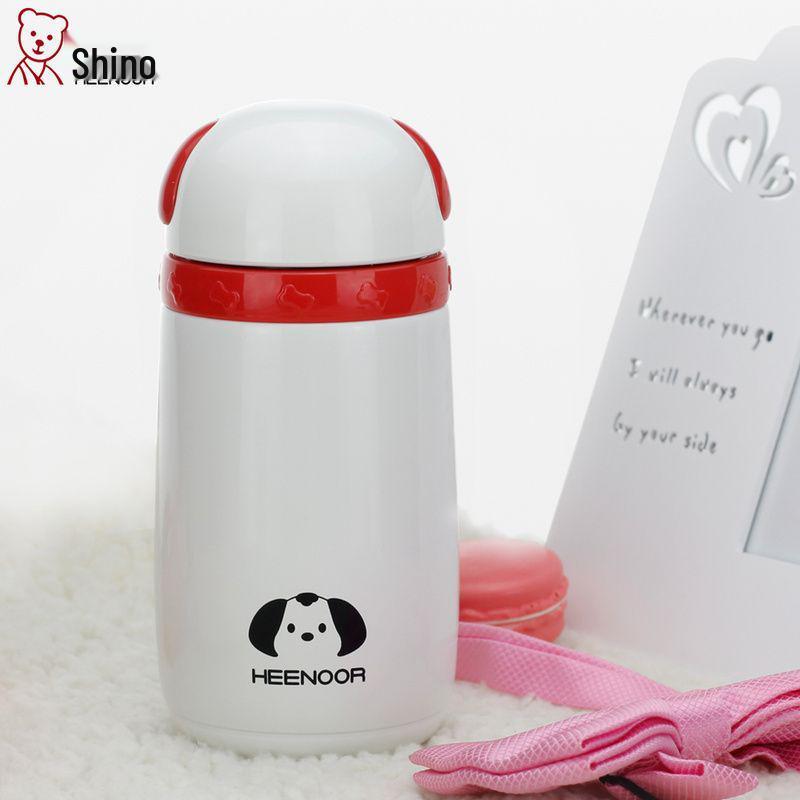 Xinuo 5732 Double-Layer Cartoon Insulated Stainless Steel Cup - Cute, Portable Student Tea Cup