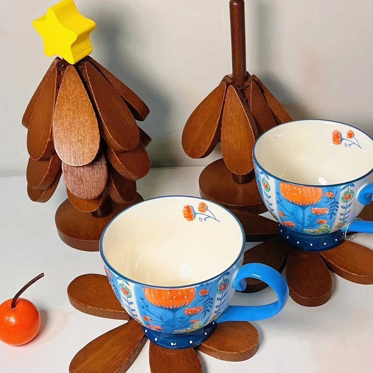 

Подставка под елку Деревянные подставки Декоративные противоожоговые термостойкие коврики Подставка под тарелки Деревянные салфетки Украшения для горшков L