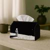 1pc Surreal Minimalist Tissue Box - Astronaut Moon Space Tissue Paper Holder For, Car, Office - Decorative Napkin Case, Rectangular Suitable for Livin