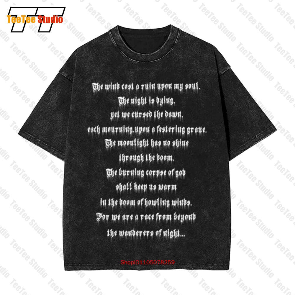 Xasthur Same Titled Telepathic With The Deceased Vintage Oversized TShirt THMK S