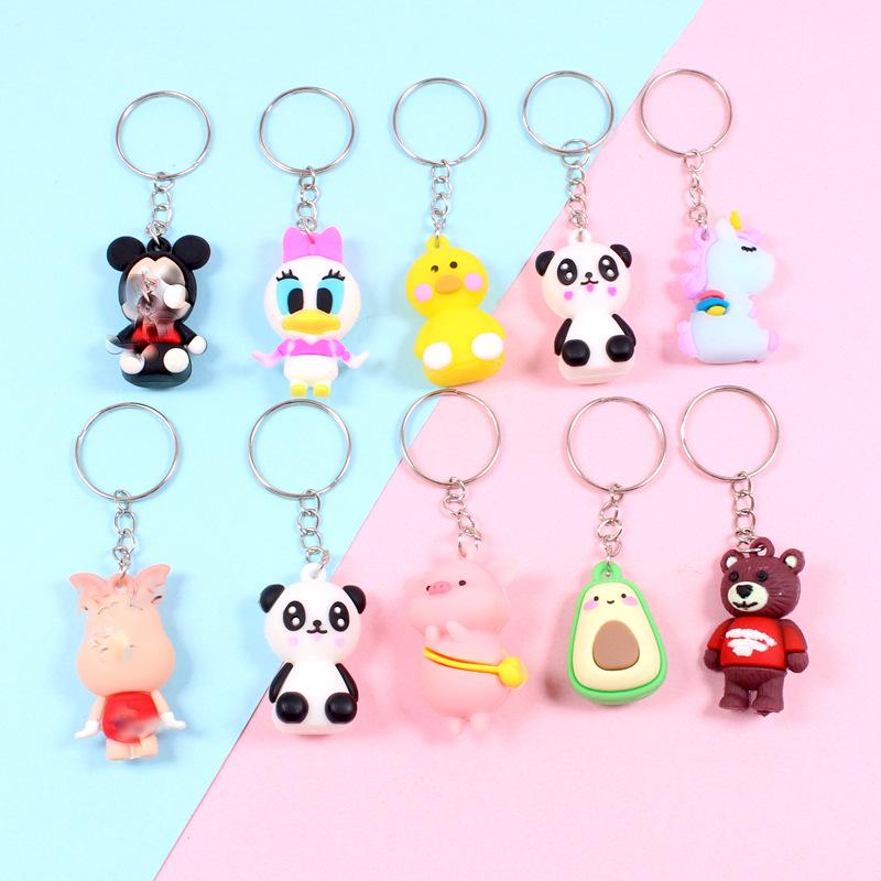 Cartoon Mini Stereo Keychain Schoolbag Decoration & Gift Pendant