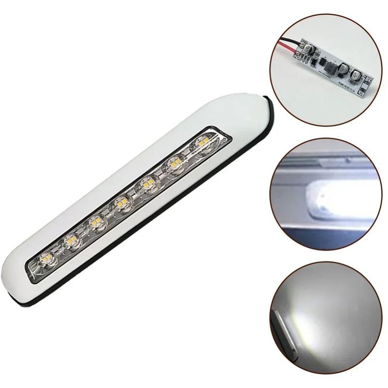 12V 6000K 8W White/warm White RV LED Awning Porch Light Waterproof Motorhome Caravan Van Camper Trailer Wall Lamps Light