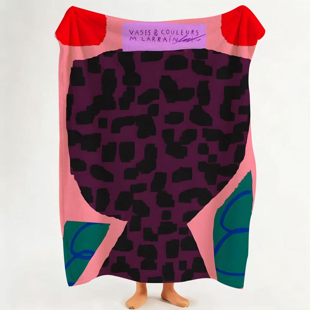 Illustrator M Matias Larrain Throw Flannel Throw Blanket Suitable for Sofa Living Room Bedroom