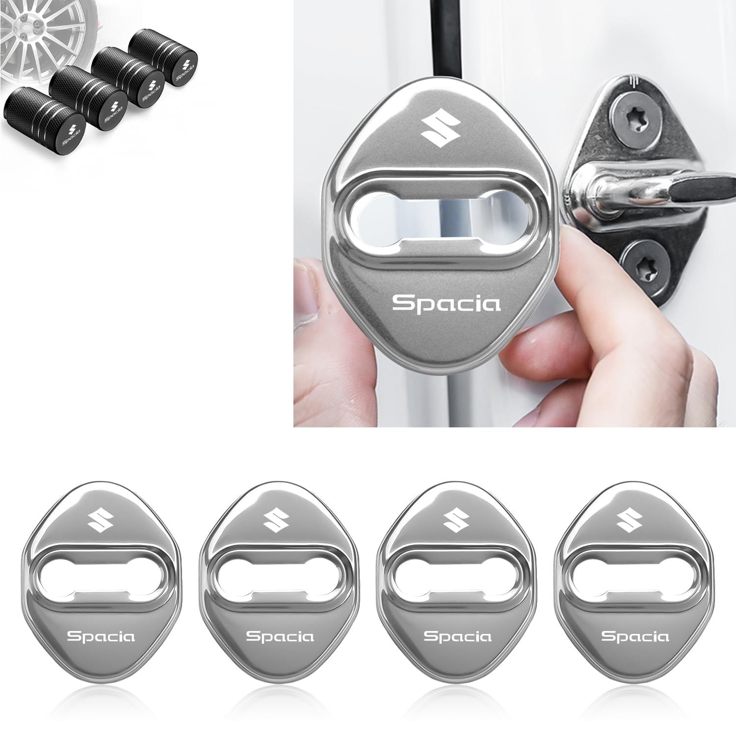 

For Suzuki Spacia accessories door striker cover Spacia car-specific design Spacia new model mk53smk54smk94S custom interior parts, door lock cov