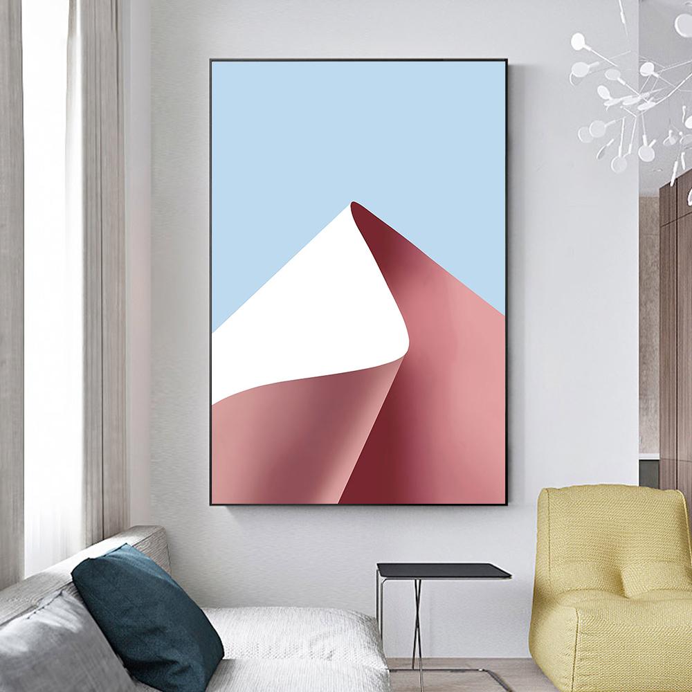 

(solid Wood Frame) Color Geometric Abstract Paintings for Studio and Living Room Decoration,