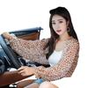 Women's Chiffon Beach Towel and Sun Protection Shawl - Multipurpose Cycling Cape and Embroidered Scarf for Summer