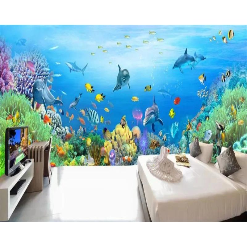 Wallpaper 3d Mural Underwater World Background Wall Living Room Bedroom Children Room Wallpaper