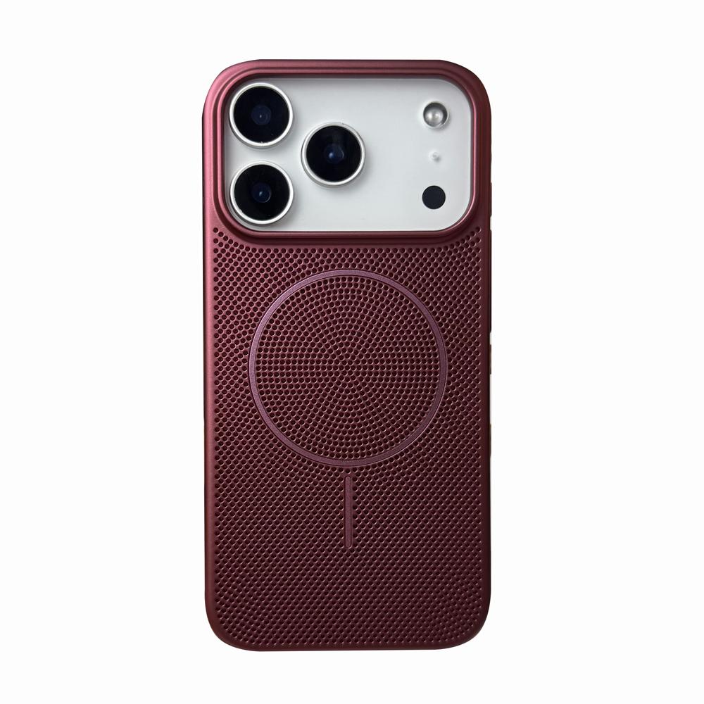 Heat Dissipation Cooling Magnetic Case For iPhone 17 16 15 14 13 12 11 Pro Max Plus Air Grid Breathable For Magsafe Slim Cover