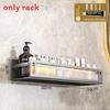 Space Aluminum Wall Mount Bathroom Shelf With Layer Storage For Toilet And Sink Area