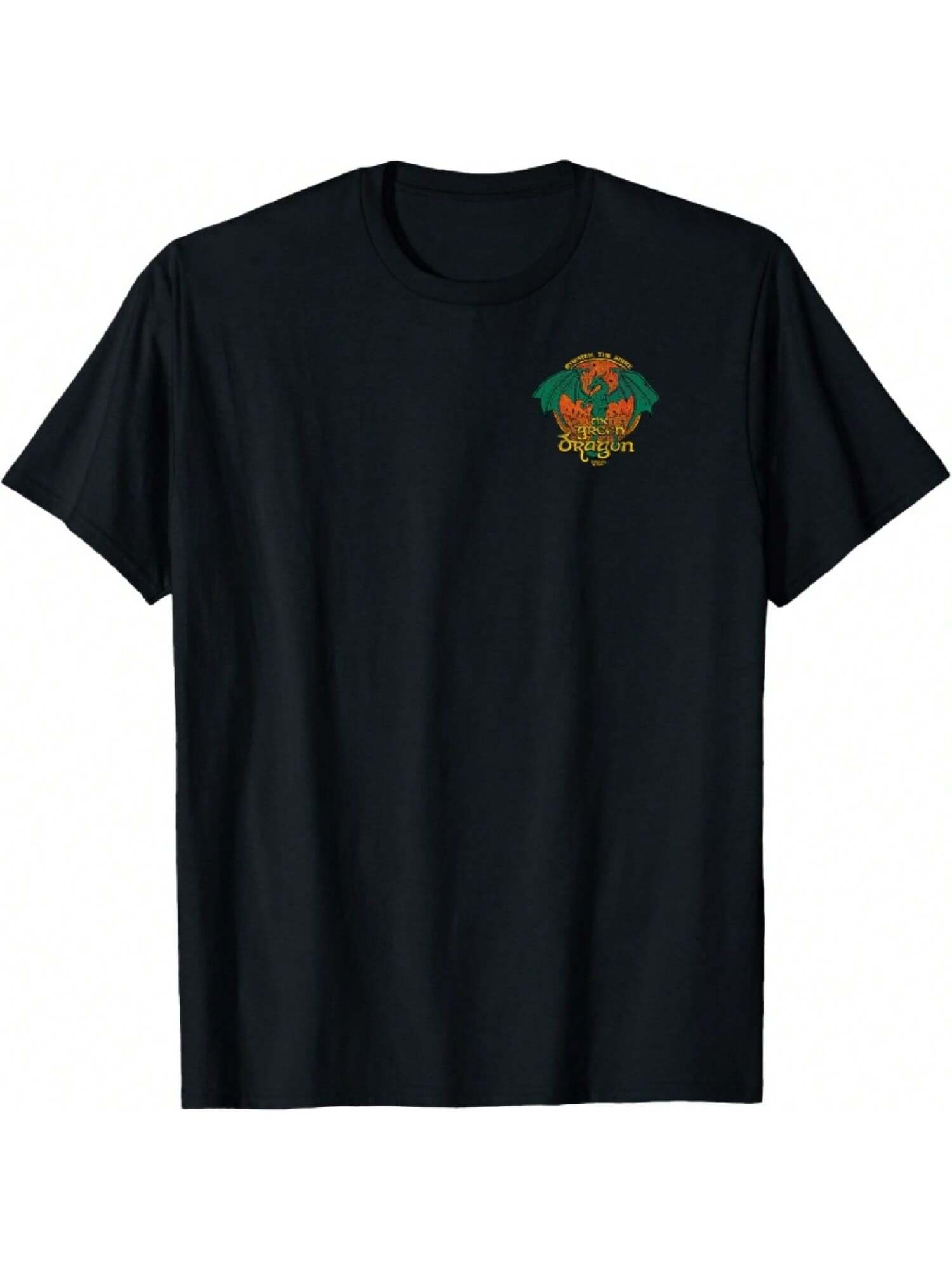The Green Dragon Front And Back T-Shirt S разноцветный