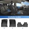 For Ford Escape /Ford Kuga PHEV (Not for Hybrid) 2020-2025 TPE 3D Car Floor Mats Cargo Liner Trunk/Backrest Pad Waterproof Black