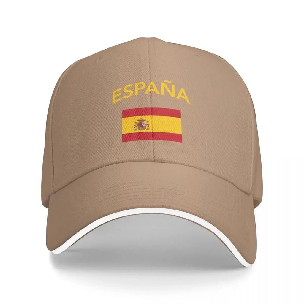 Spain Spanish Flag Baseball Cap Streetwear Fashion Beach Beach Hat Sunscreen Women's Unisex's
