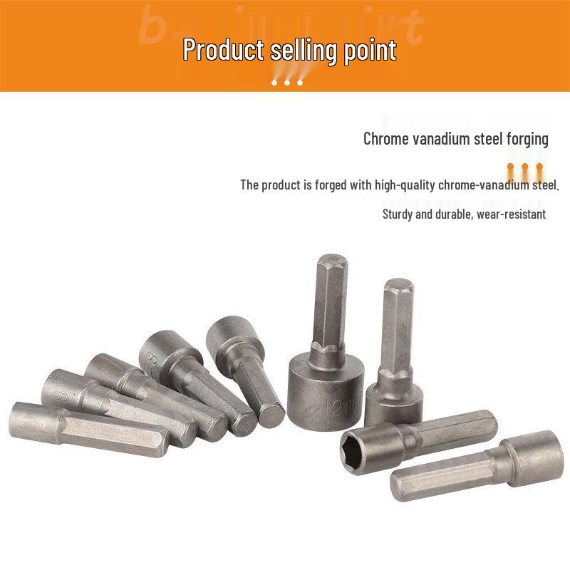14-Piece Non-Magnetic Socket Set with Screwdriver Bits, Adapter, Hex Screws, and Electric Air Screwdriver.