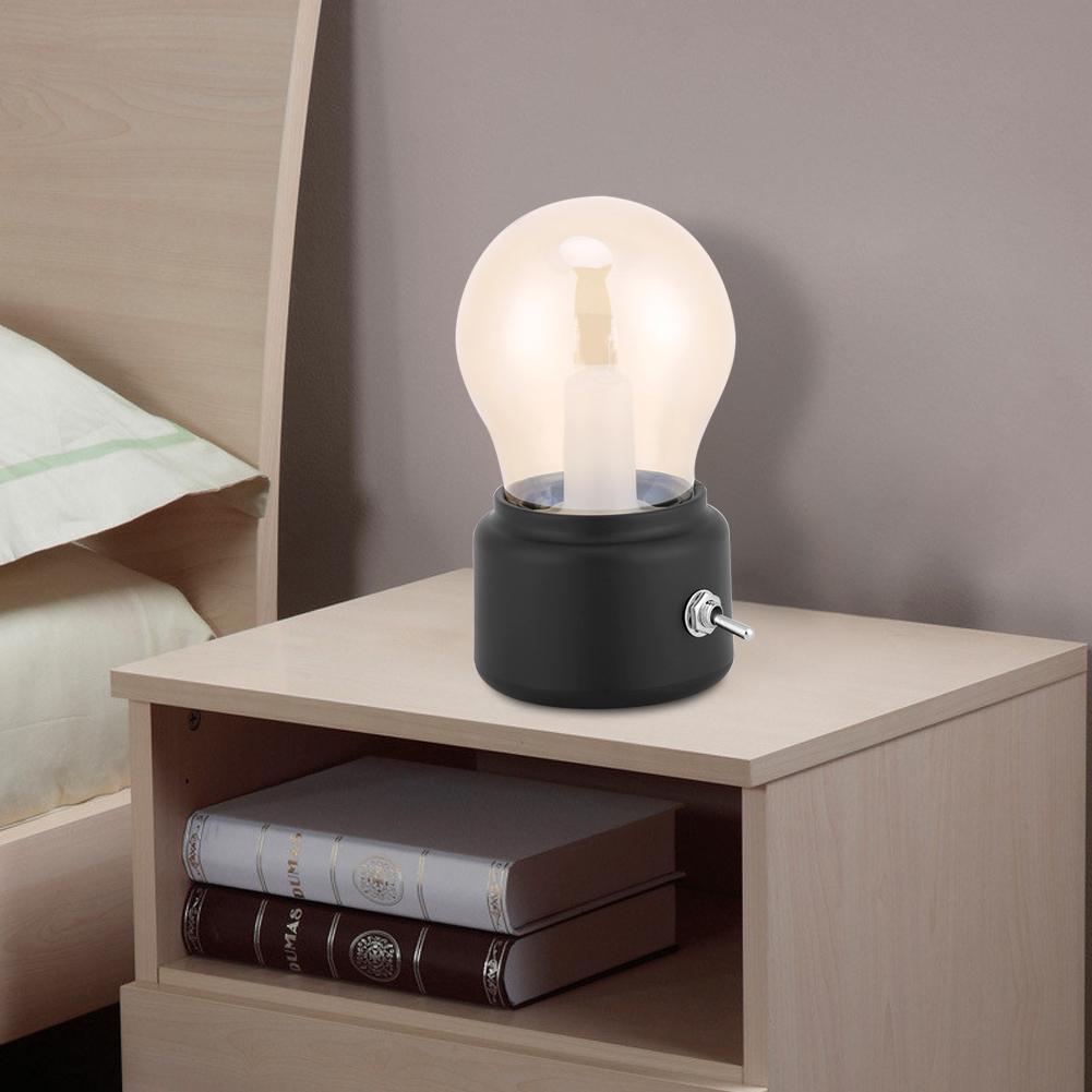   Retro LED Night Light USB Rechargeable Night Light Gold