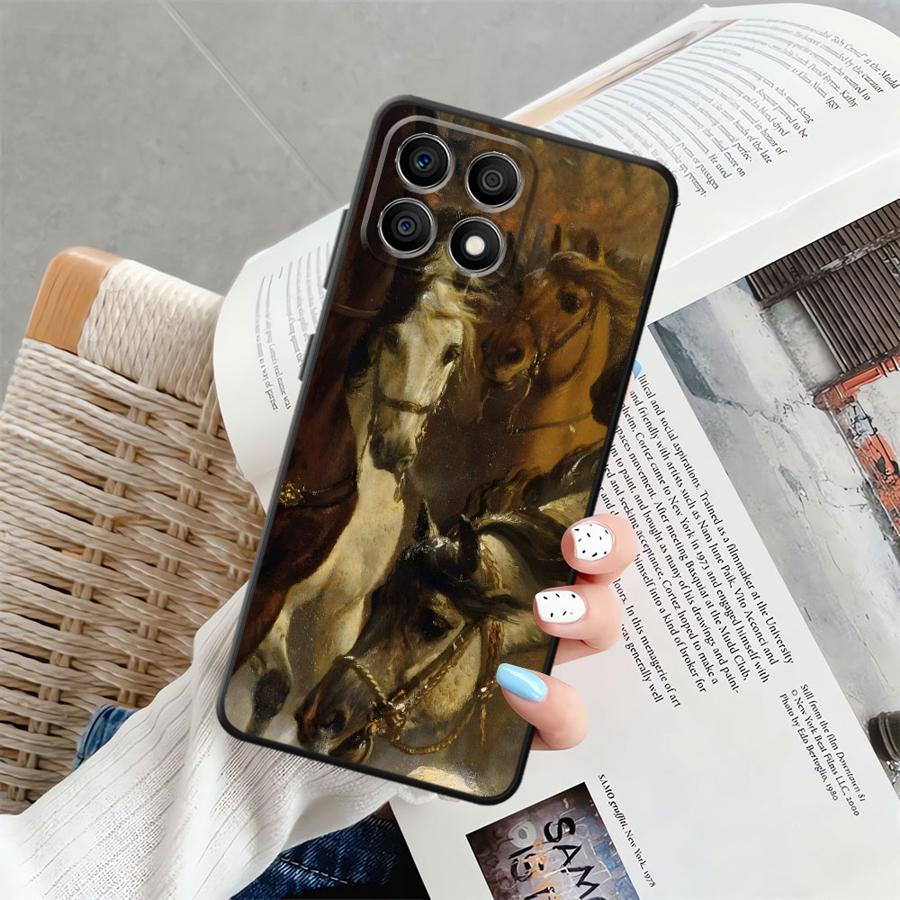 

Крутая Чехол для телефона с лошадью для Honor 90 8X Magic5Lite X7 200 400 Lite 70 X5b X6 X9a X8 Honor 8X
