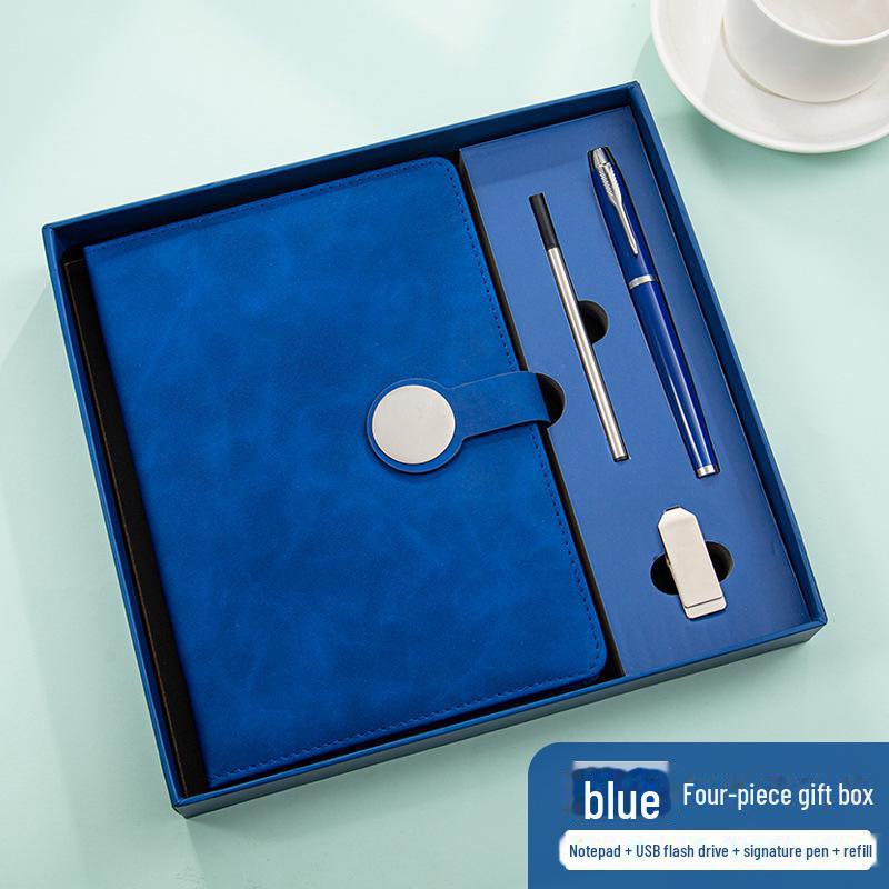 

Подарочный набор из ретро-блокнотов высшего качества: В комплект входит блокнот с круглой пряжкой, справочник, USB-накопитель и магнитная застежка для деловых встреч. A5