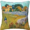 Van Goghs Artistic Floral Doublesided Printed pillow cover Short plush Suitable living room bedrooms sofas throw cushion cover