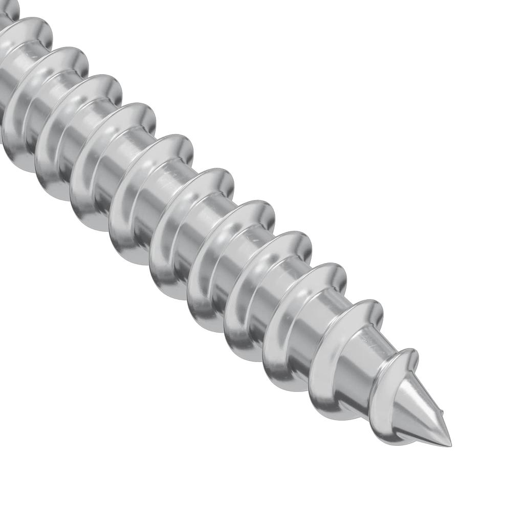 Wood Screws 12 pcs Silver M4 x 25 mm Steel