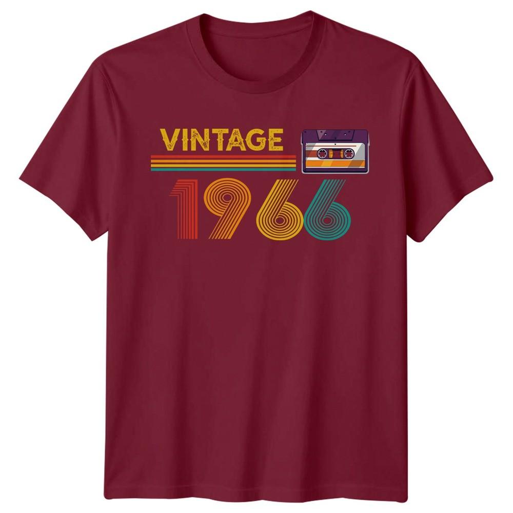 Vintage 1966 60th Birthday Birthday Unisexs TShirt Retro Cassette
