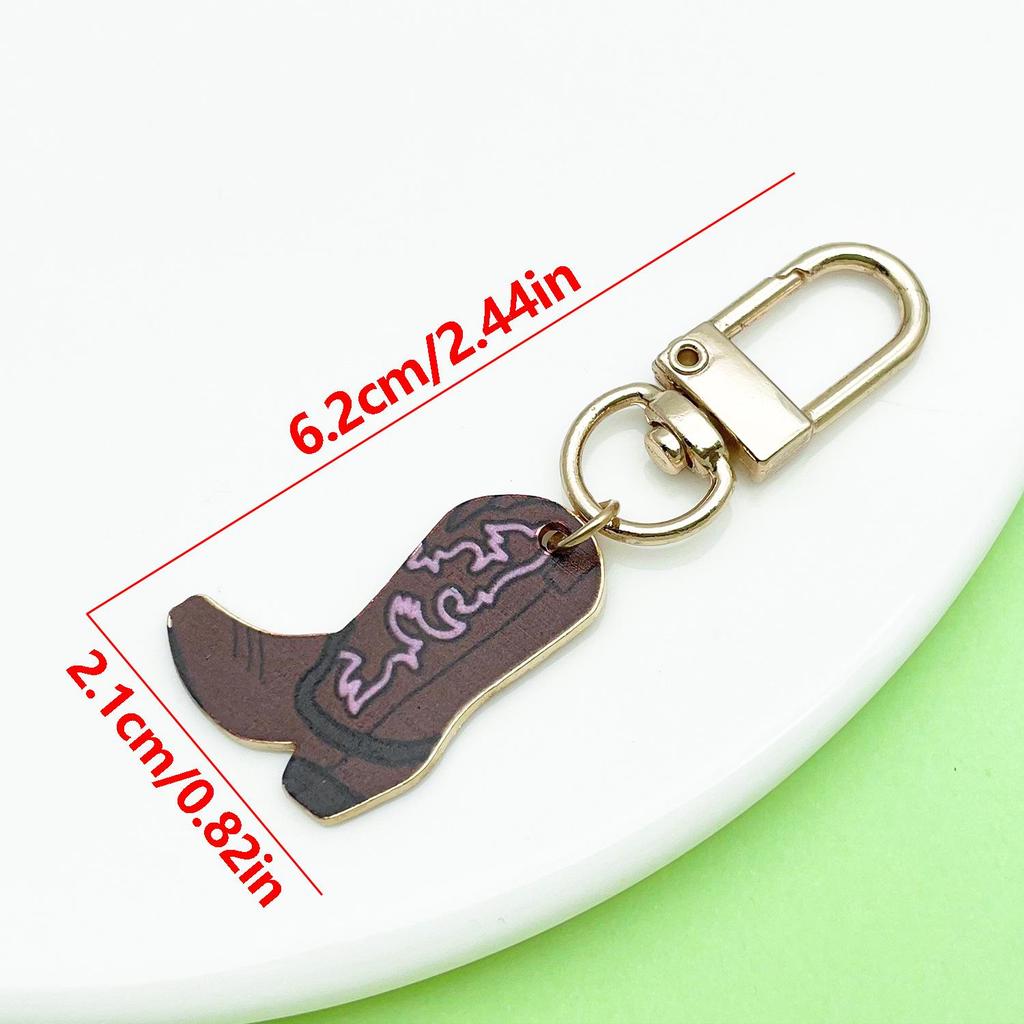 Retro Alloy Denim Boots Keychains & Charms: Unique Women's Accessories